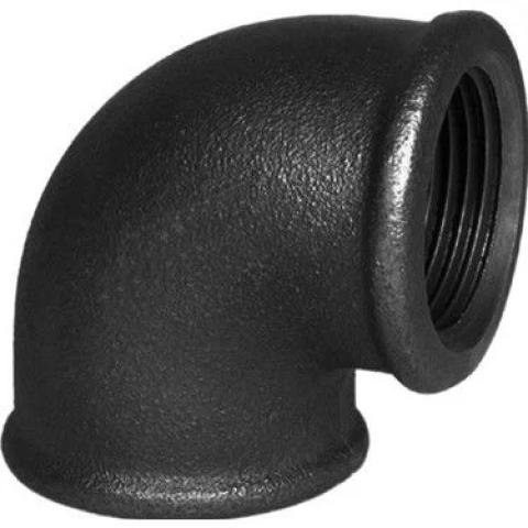 Ekpaş Siyah Dişli Dirsek 1/2"