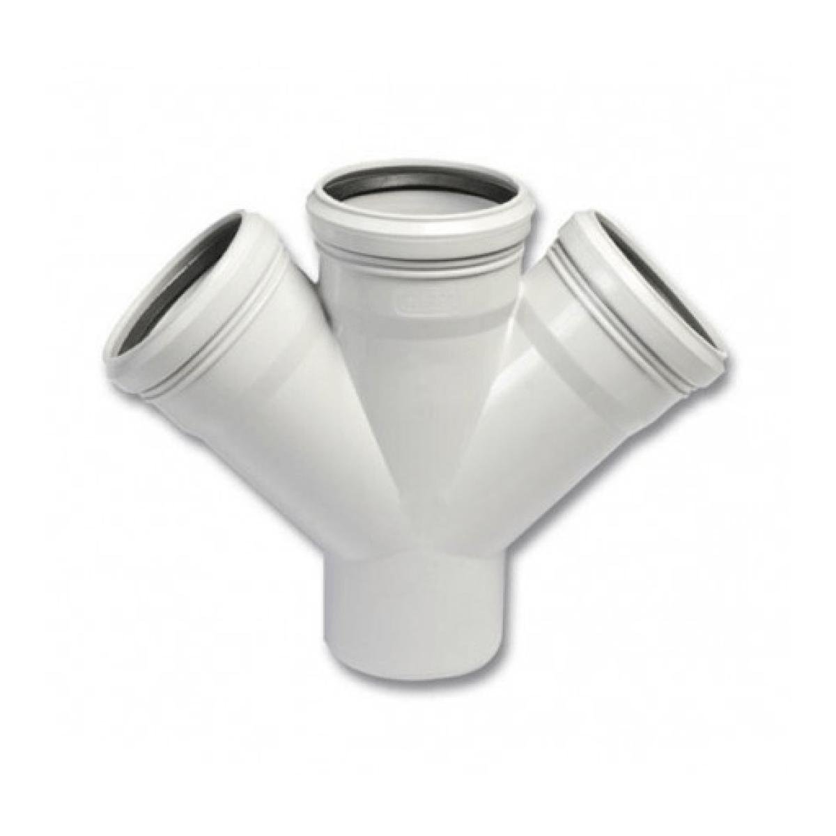 Kalde PVC-U Çift Çatal 45° Ø50x50 mm