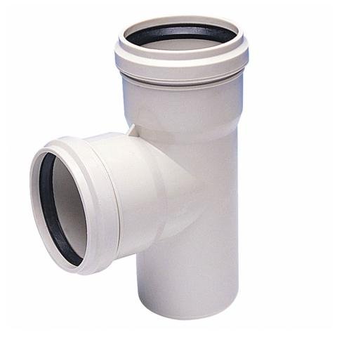 Kalde PVC-U Tek Çatal 87° Ø75x75 mm
