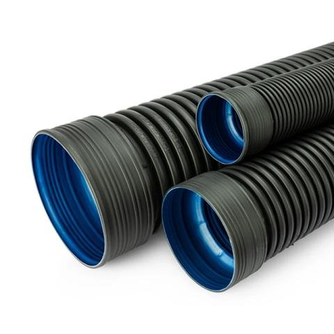 Kuzenler Koruge Boru 150 mm SN8 Muflu