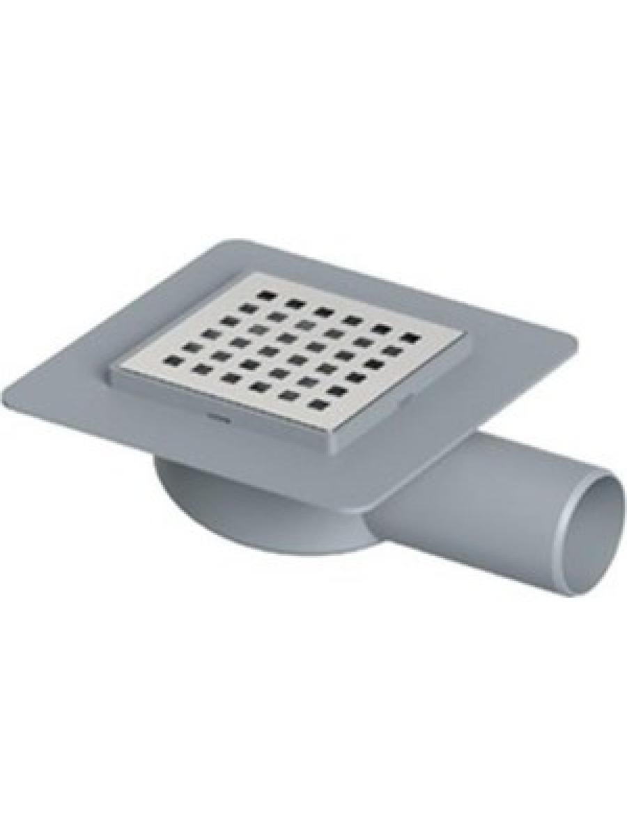 Maxiflow Midi Yer Sifonu 10x10 cm Yan Çıkış Ø50 mm