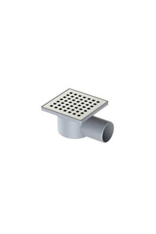 Maxiflow Yalıtım Uyumlu Yer Sifonu 10x10 cm Yan Çıkış Ø70 mm