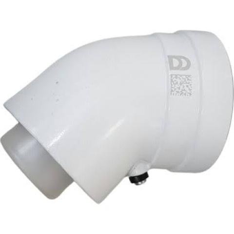 DemirDöküm 45° Baca Dirseği Ø60/100 (Atromix, Ademix, Vintomix)